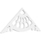 Ekena Millwork Pitch Wagon Wheel Architectural Grade PVC Gable Pediment, 36"W x 15"H x 1"P (10/12) GPP036X015X100WAG - alternate 1